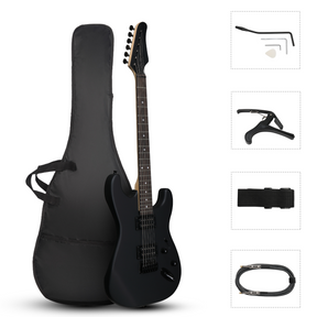 GST 39 inch black electric guitar