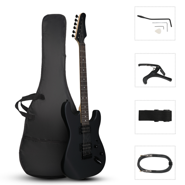 GST 39 inch black electric guitar
