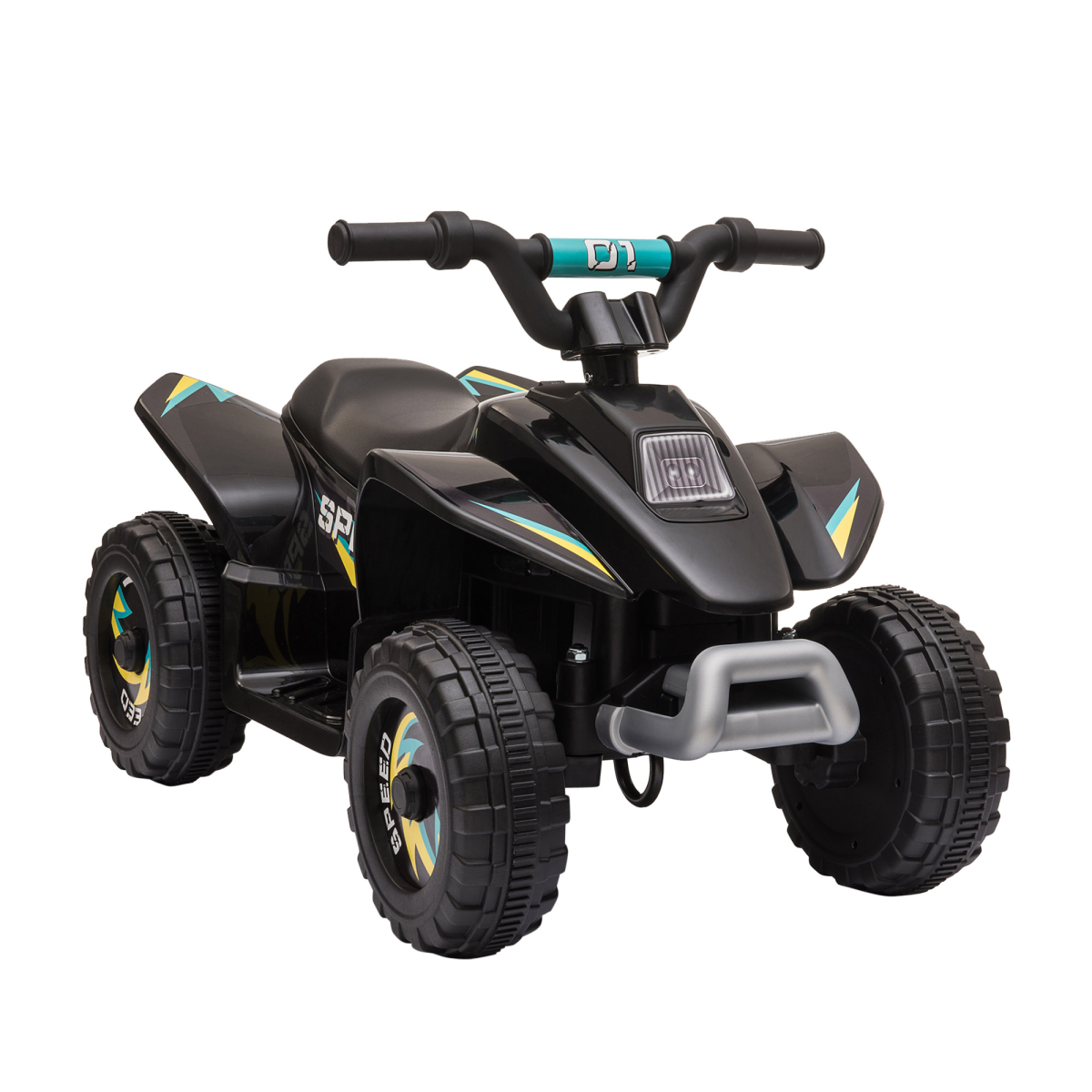 HOMCOM 6V Kids Electric Ride-On Car with Big Wheels, Forward and Reverse – Toddler Car for 18-36 Months, Black