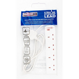 Daewoo 4 Socket Individually Switched Extension Lead with Neon Indicator – 2m Cable
