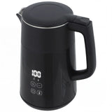 HOMCOM 1.7L Electric Kettle, 3kW Fast Boil with Strix Thermostat, LED Display and Keep Warm – Black