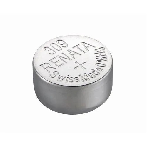 RENATA SP 309 Silver Oxide Watch Battery, Single Cell – Higher Silver Content for Longer Life