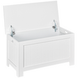 Large white toy chest