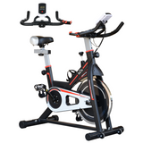 HOMCOM Exercise Bike with 8kg Flywheel, Adjustable Resistance & LCD Monitor – Quiet Home Cardio Trainer