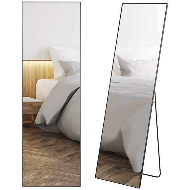 HOMCOM black full length mirror