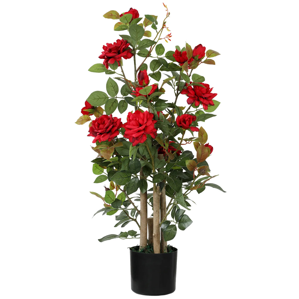 HOMCOM 90cm Artificial Rose Tree