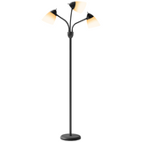 HOMCOM Arc Tree Floor Lamp, 3 Colour Temps – Black