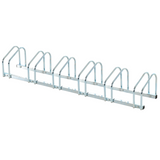 HOMCOM 6 Bike Parking Rack with Detachable Stands – Galvanised Steel Floor or Wall Mounted Bicycle Storage