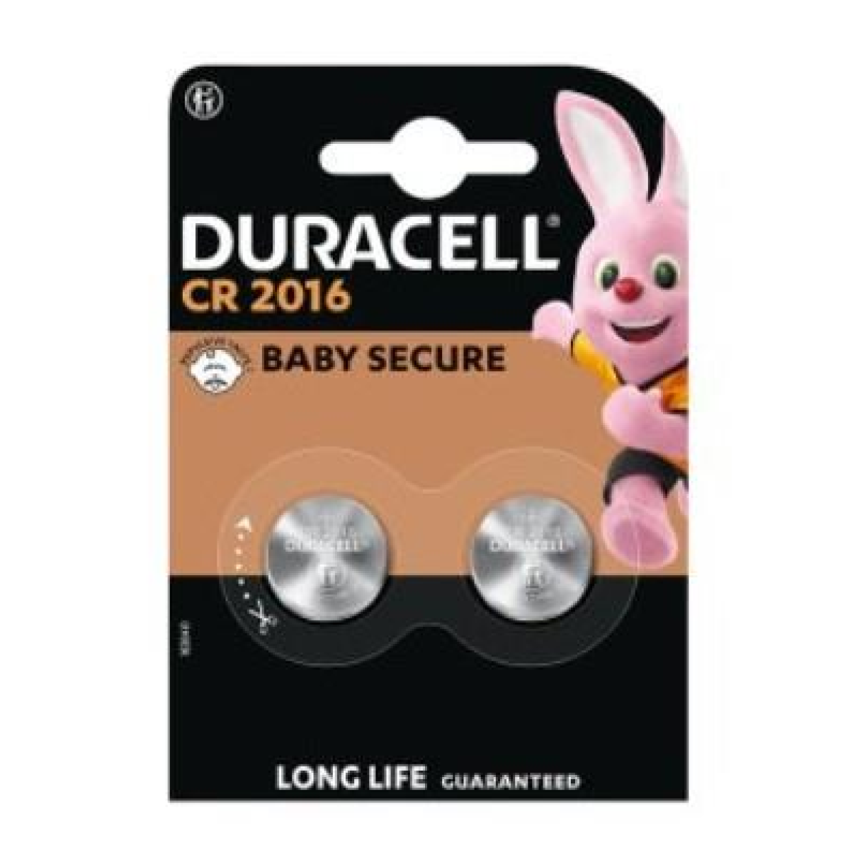 Duracell CR2016 3V Lithium Coin Batteries, Pack of 2 – Baby Secure Packaging for Key Fobs & Remotes