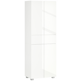 White 4-door freestanding kitchen cupboard