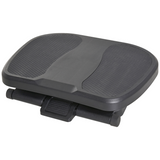 HOMCOM Adjustable Under-Desk Footrest with 3 Height Positions & 0–30° Tilt – Anti-Slip Textured Top