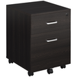 Vinsetto brown 2-drawer locking filing cabinet