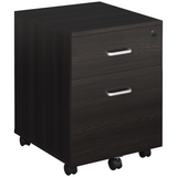 Vinsetto brown 2-drawer locking filing cabinet