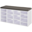 14-compartment shoe bench