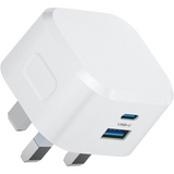 Panther Force 20W Plug with USB-A and USB-C Ports – Dual Port Wall Charger for Home, Office or Travel