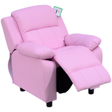 Kids PU leather recliner armchair