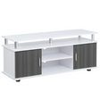 HOMCOM grey and white TV cabinet media console
