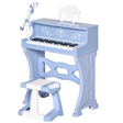 Kids 37-key keyboard with microphone and stool