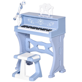 Kids 37-key keyboard with microphone and stool
