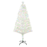 5ft white fibre optic Christmas tree