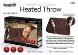Luxury Soft Touch Electric Heated Throw Blanket, 160 x 130cm – Cosy Heated Home Comfort