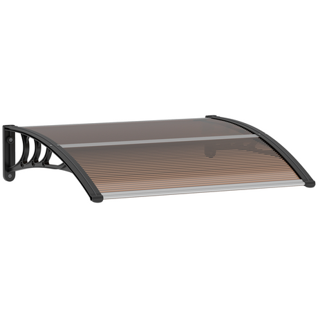 Outsunny brown curved door canopy