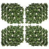 12 Piece Artificial Boxwood & Rhododendron Privacy Panels – Greenery Backdrop for Garden & Balcony, 3 sq m