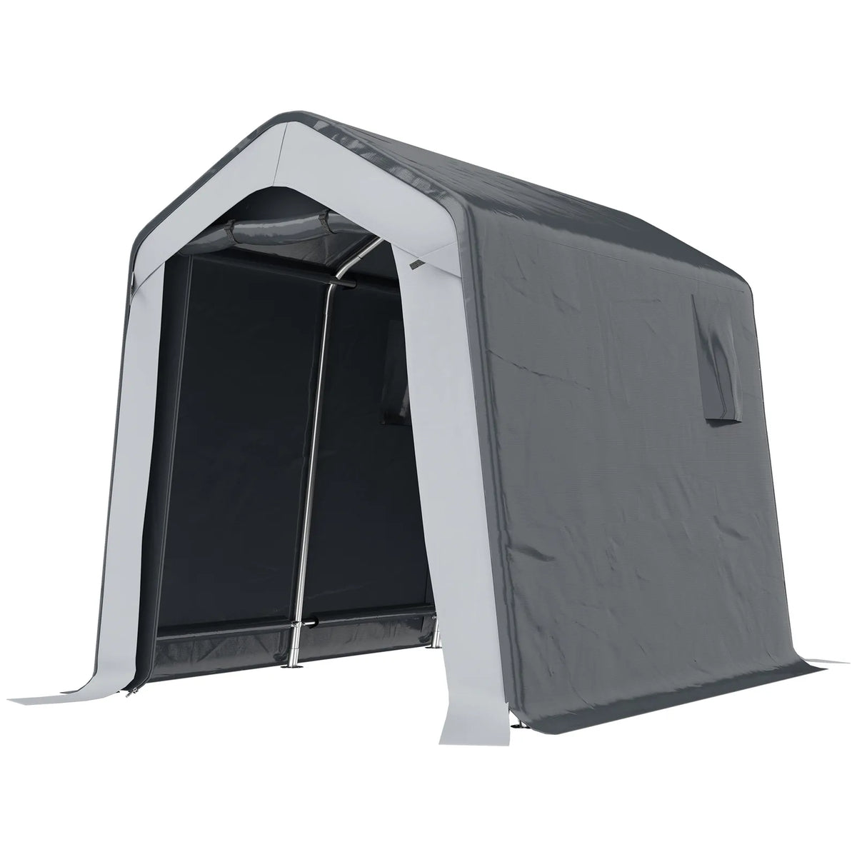 Outsunny 1.8 x 2.4m Waterproof Garden Storage Shed Tent – Portable Shelter for Motorbikes, Bikes and Garden Tools