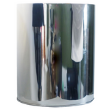 Leaf 51cm XL Silver Metal Planter – Large Handmade Statement Pot for Hallways & Commercial Spaces
