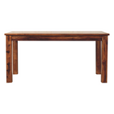 Artisan Furniture Solid Sheesham Wood Tula Dining Table – Chestnut Finish, Dark Brown