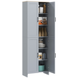HOMCOM grey kitchen cupboard