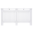 White slatted radiator cover