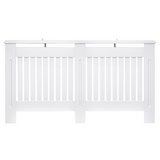 White slatted radiator cover