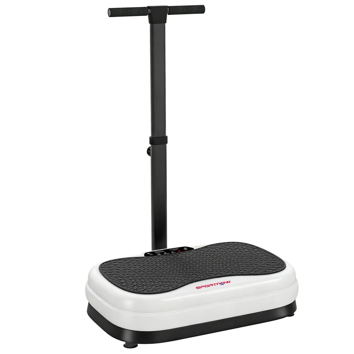 SPORTNOW Vibration Plate with Adjustable Removable Handle, 3 Preset Modes & 50 Speeds – Home Fitness Machine