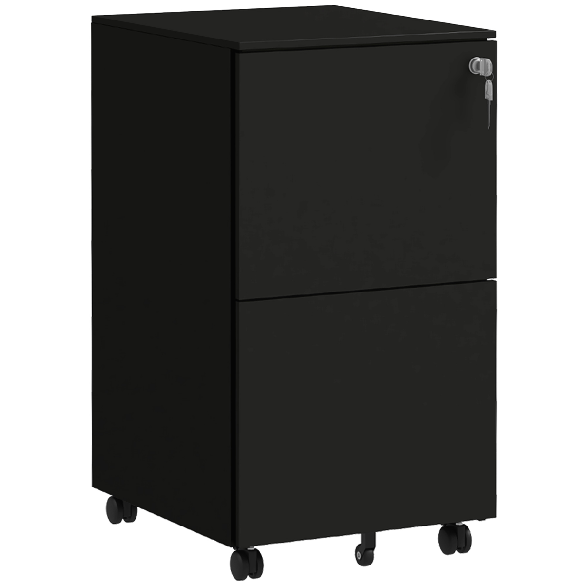 Vinsetto 2 drawer lockable steel file cabinet
