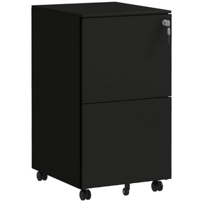 Vinsetto 2 drawer lockable steel file cabinet