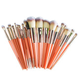 25-Piece Makeup Brush Set with Synthetic Bristles – Foundation, Concealer, Blush and Eyeshadow Brushes, Pink