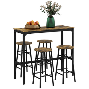 HOMCOM 5 piece industrial bar set