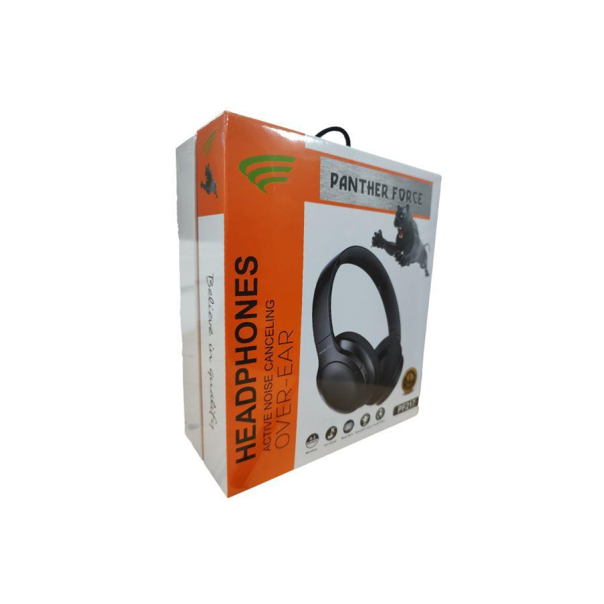 Panther Force PF217 Wireless Bluetooth Active Noise Cancelling Headphones – Multi-Point, USB-C, Memory Foam