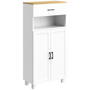 White kitchen cupboard with countertop