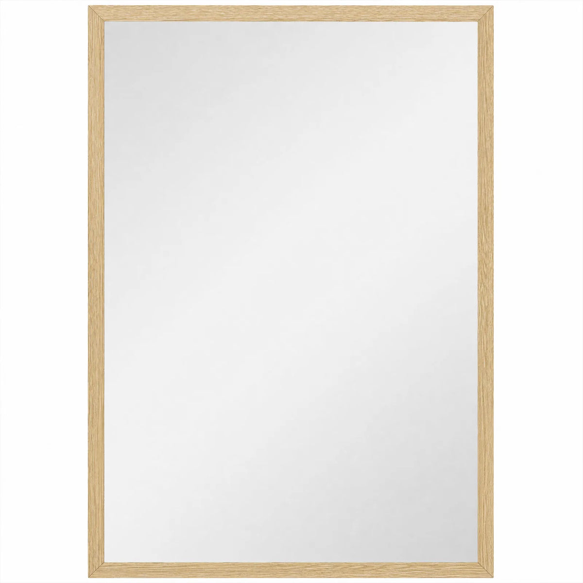 HOMCOM Wall Bathroom Mirror, 60 x 40 cm Wall-Mounted Mirror for Living Room, Bedroom, Hallway