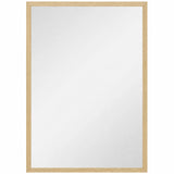 HOMCOM Wall Bathroom Mirror, 60 x 40 cm Wall-Mounted Mirror for Living Room, Bedroom, Hallway