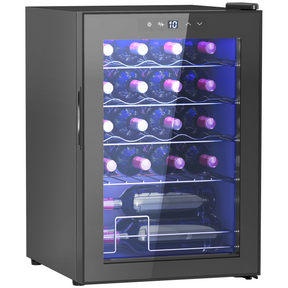 20 bottle wine cooler with LED light
