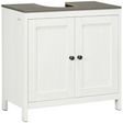 White under-sink bathroom cabinet