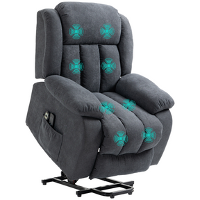Dark grey heavy duty riser recliner