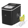 Black countertop ice maker