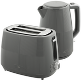 HOMCOM grey kettle and 2-slice toaster