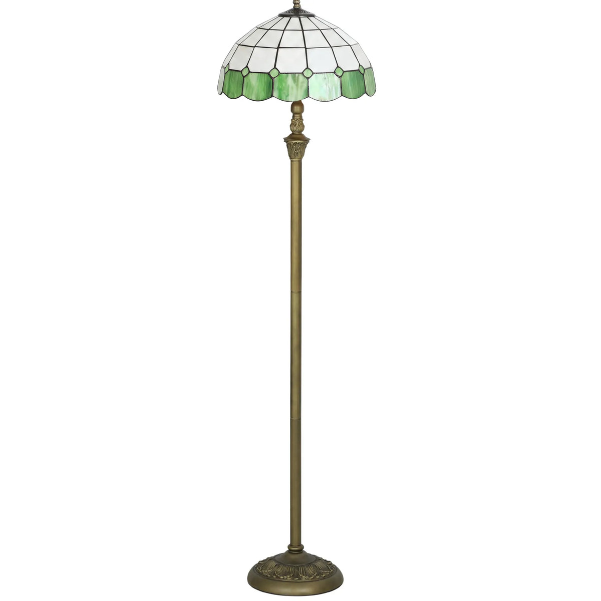 HOMCOM 152cm Tiffany-Style Floor Lamp