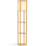 Storage Shelf Floor Lamp – Natural