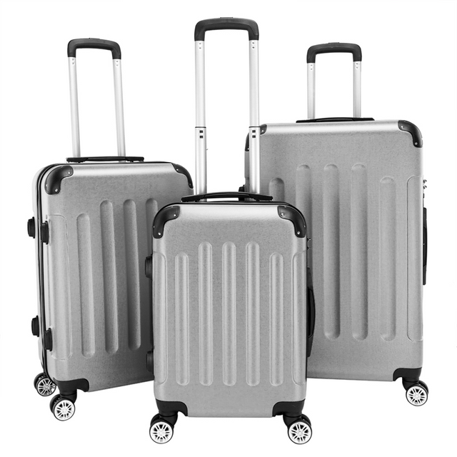 3 piece lightweight ABS spinner luggage set